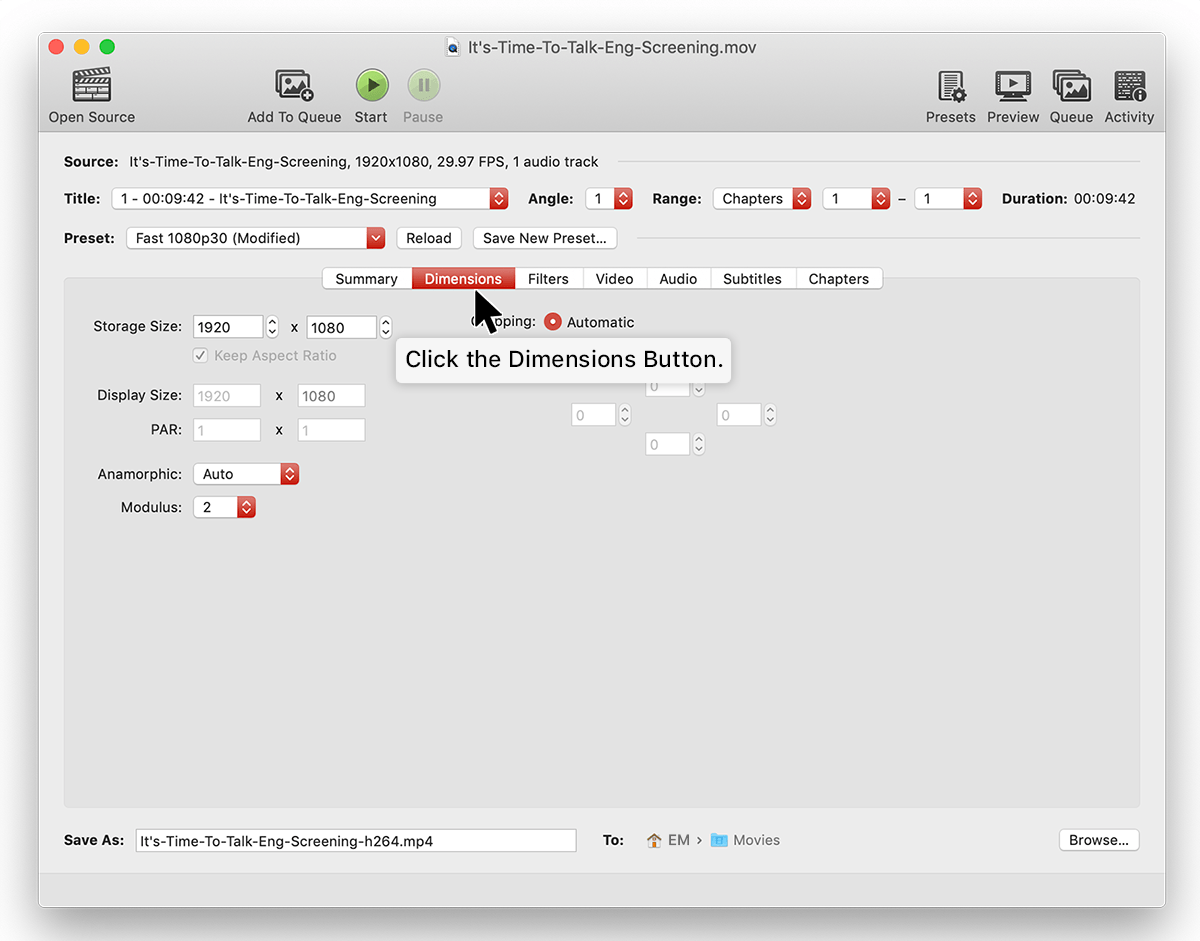Video Compression StepbyStep Handbrake Tutorial Video4Change